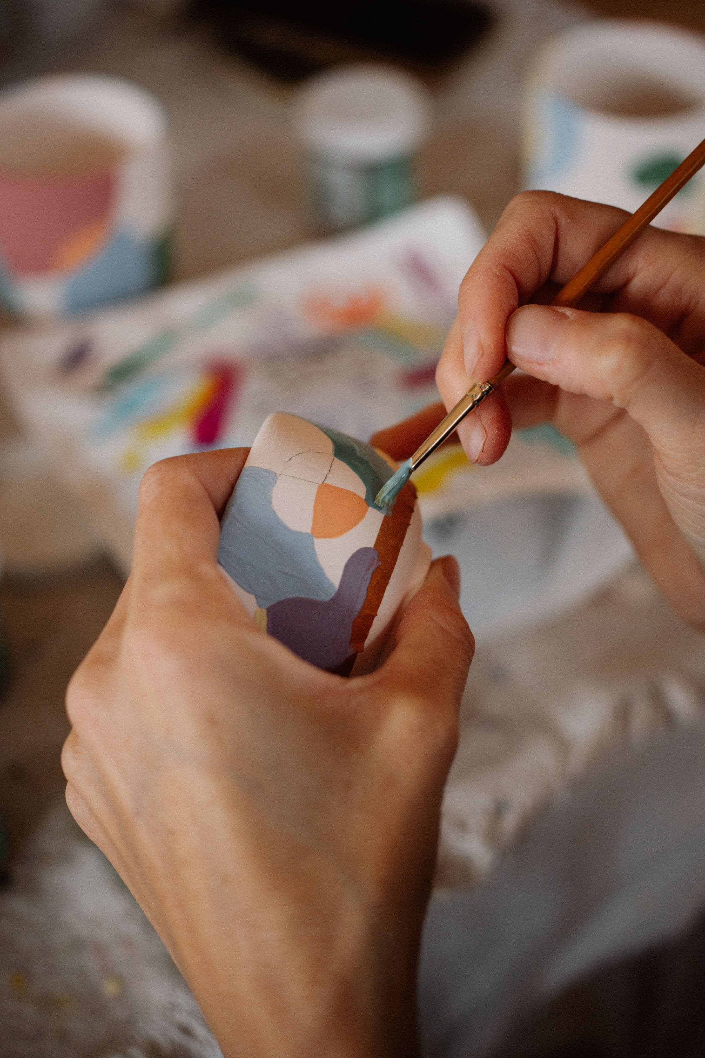 Pottery painting session on 10 October 2026, theme Coastal Blue
